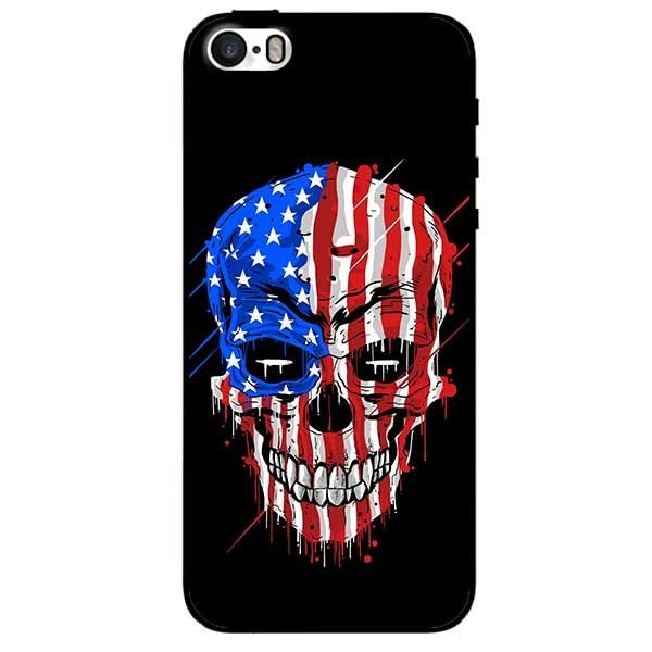 Ốp lưng dành cho Iphone 5 / 5s / 5Se - Iphone 6 / 6s - Iphone 6 Plus / 6s Plus mẫu Đầu Lâu Lá Cờ