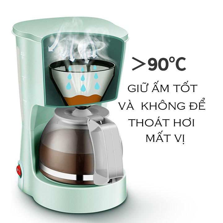 Máy pha cà phê tự động, trà đa năng tiện lợi cho gia đình cam kết chất lượng dung tích 700ml - Hàng chính hãng