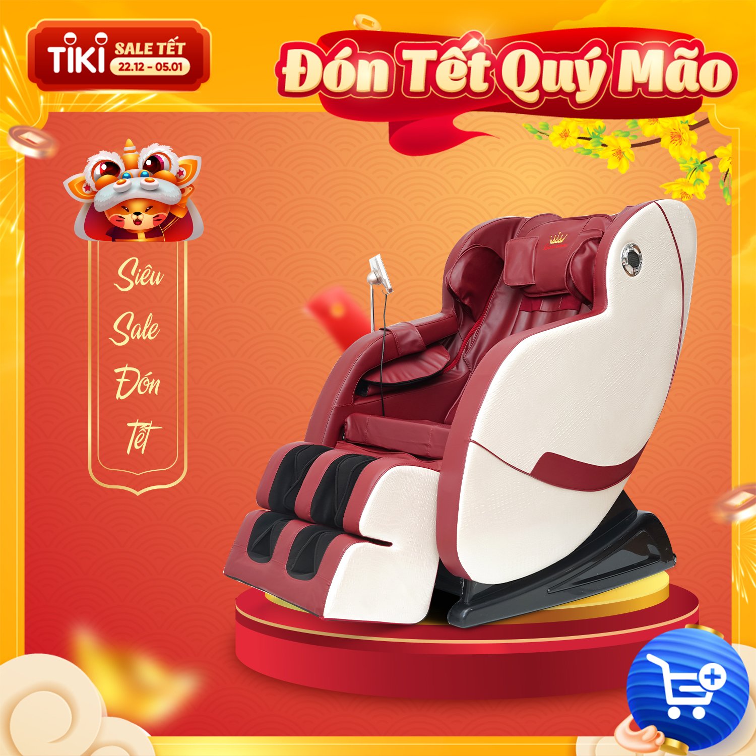 Ghế Massage QUEEN CROWN 3D T1-9 Chất Lượng Cao - Máy Massage Toàn Thân Tích Hợp Nhiệt - Quà Tặng Ý Nghĩa Cho Người Thân