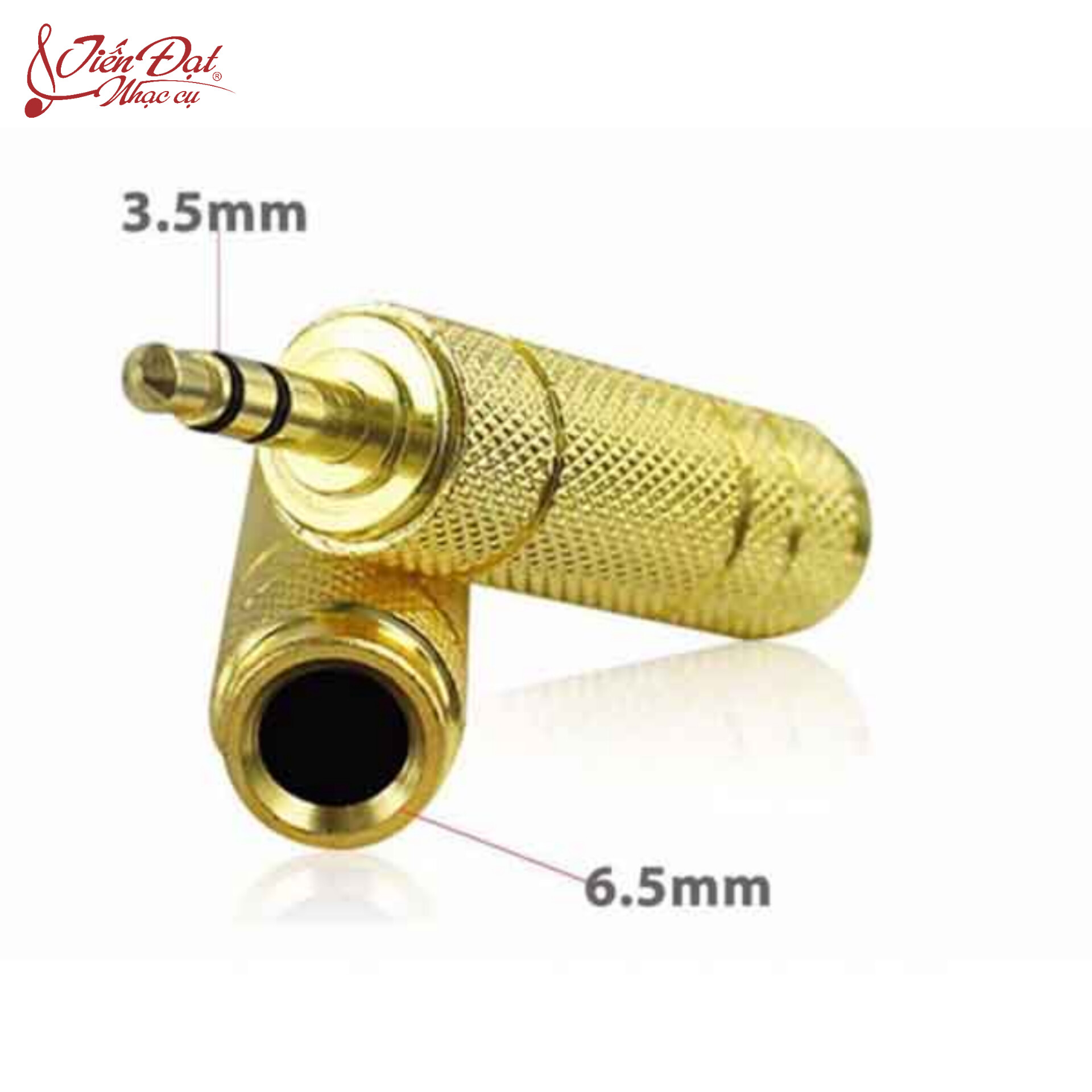 Đầu Jack Chuyển Đổi Âm Thanh Từ 6.5mm (6 ly) Sang 3.5mm(3 ly)