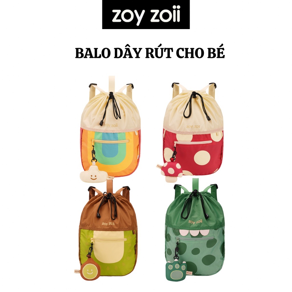 Balo dây rút cho bé Zoyzoii B36 đựng đồ du lịch outdoor drawstring bag - Hàng chính hãng
