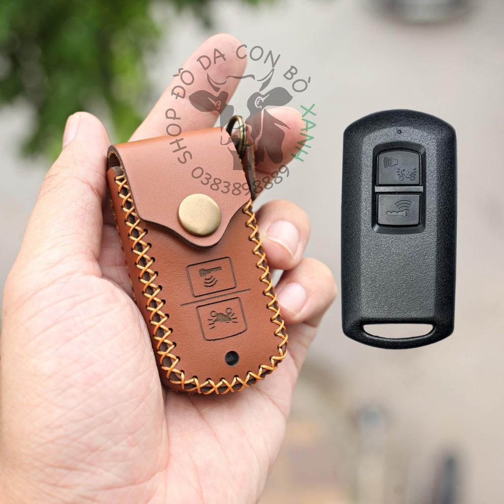 Bao da dành cho Chìa Khóa Honda Air Blade 150, Vario 150, Airblade 2020, Lead 2020, Scoopy 2022, Click handmade da thật