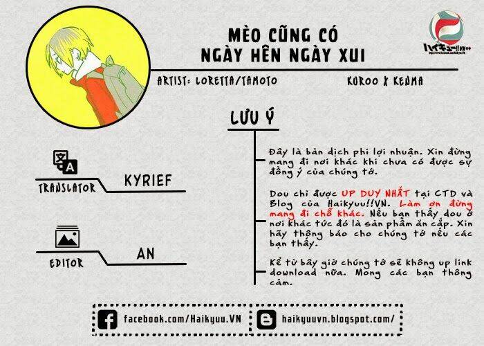 mèo cũng có ngày hên ngày xui chapter 1 1