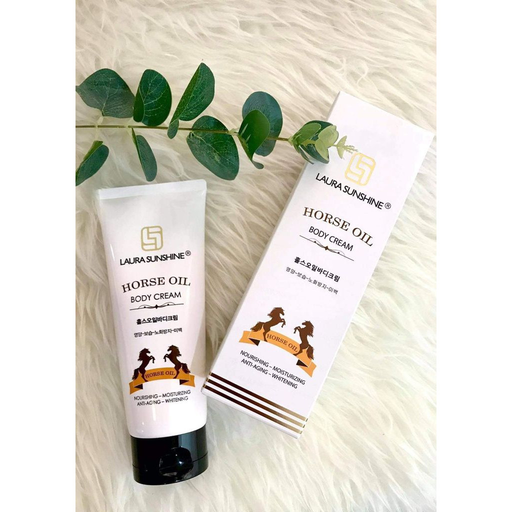 Kem dưỡng thể dầu ngựa Horse Oil Body Cream mỹ phẩm Laura Sunshine