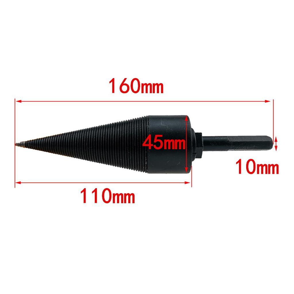 Log Split Splitter Splitting Wood Wedge for Electric Drill/Hammer, Pack of 2