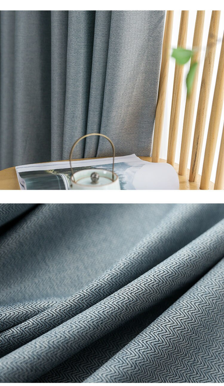 Rèm Cửa Vải Thô Mang Phong Cách Châu Âu Hiện Đại - Rèm Vải Cao Cấp - Cản Nắng 100% ( Màu Xanh Ngọc, Xanh CoBan, Ghi, Be )