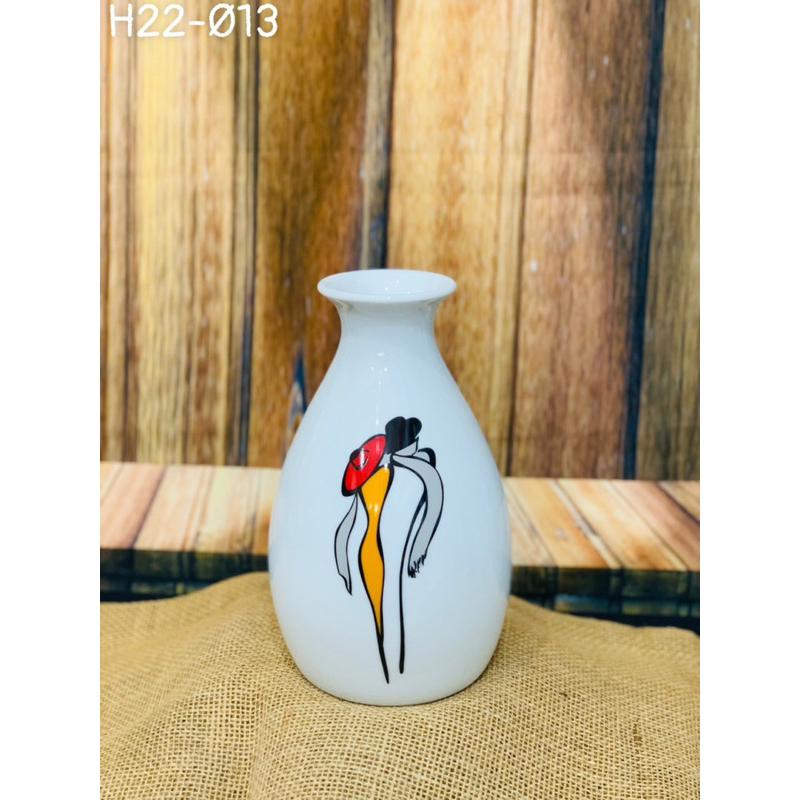 Mẫu bình Decor cắm hoa men sứ xương. Gốm sứ Bát Tràng.