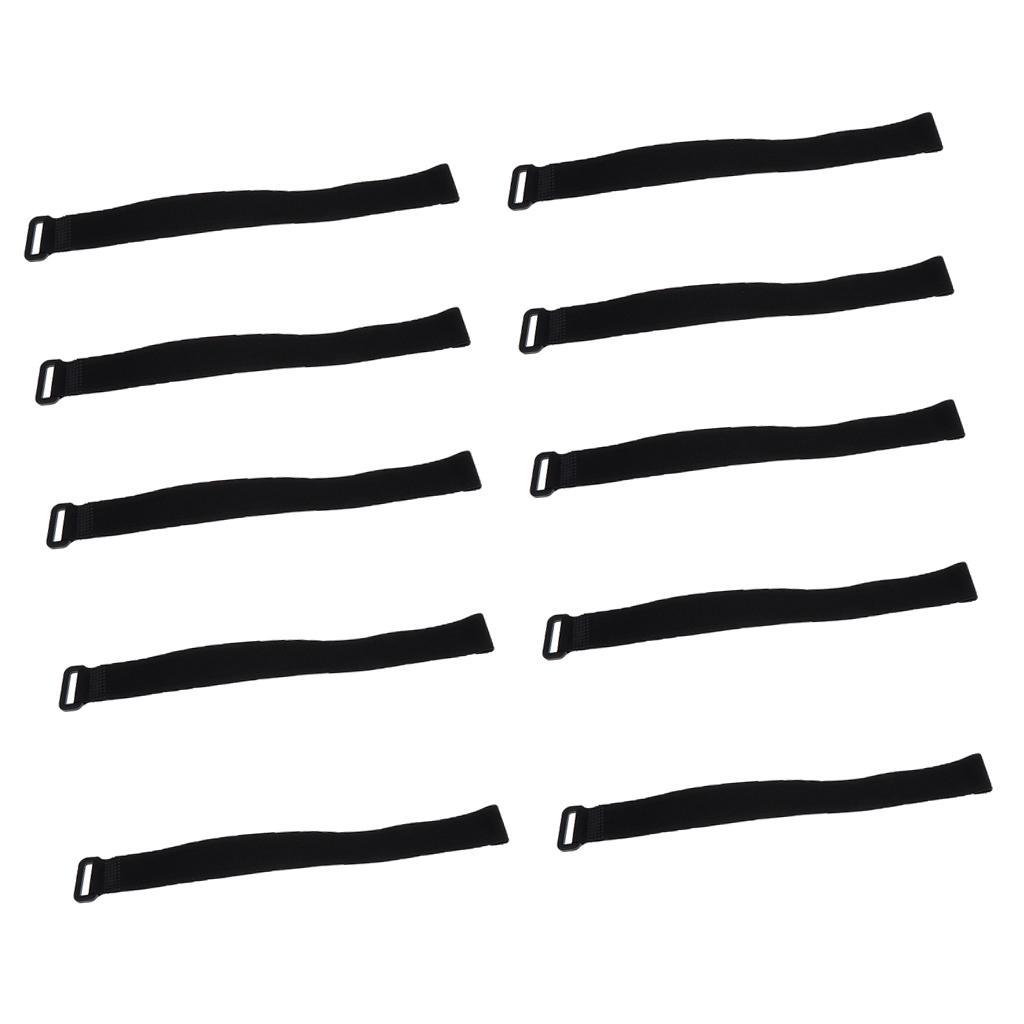 20 Pcs Backpack Luggage Straps Cable Ties Fastener Hook And Loop
