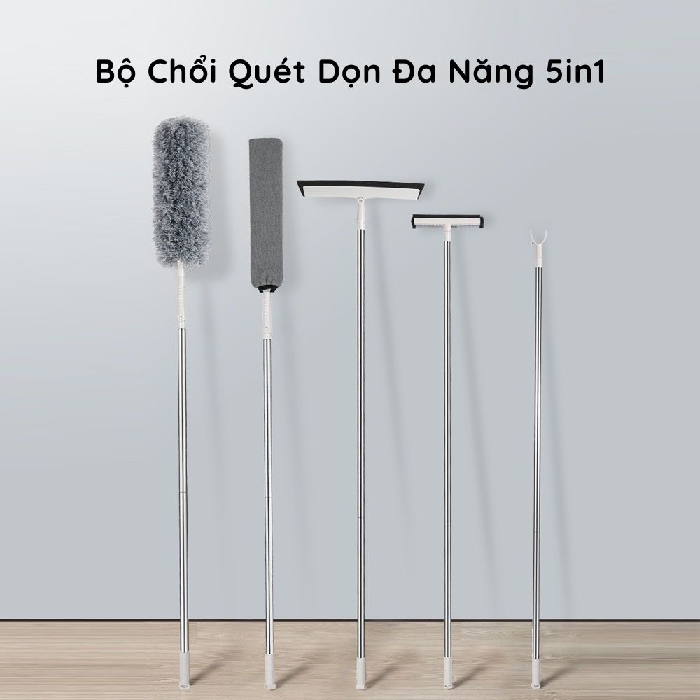 Bộ Chổi Quét Dọn Đa Năng 5 TRONG 1 - Hàng Chính Hãng Mẫu Mới