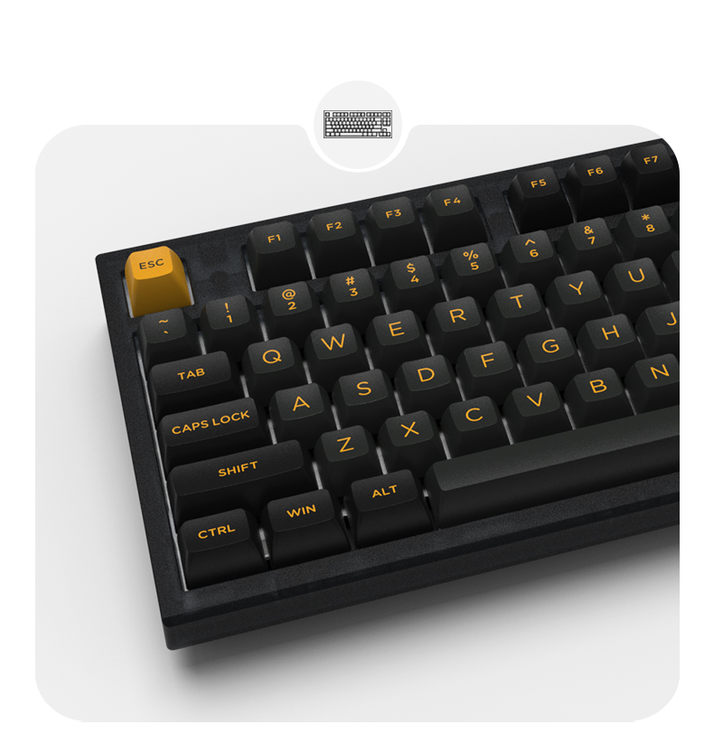 Bàn phím cơ FL-Esports FL750 Polar Night 3 Mode - Gasket Mount (Mới, hàng chính hãng)