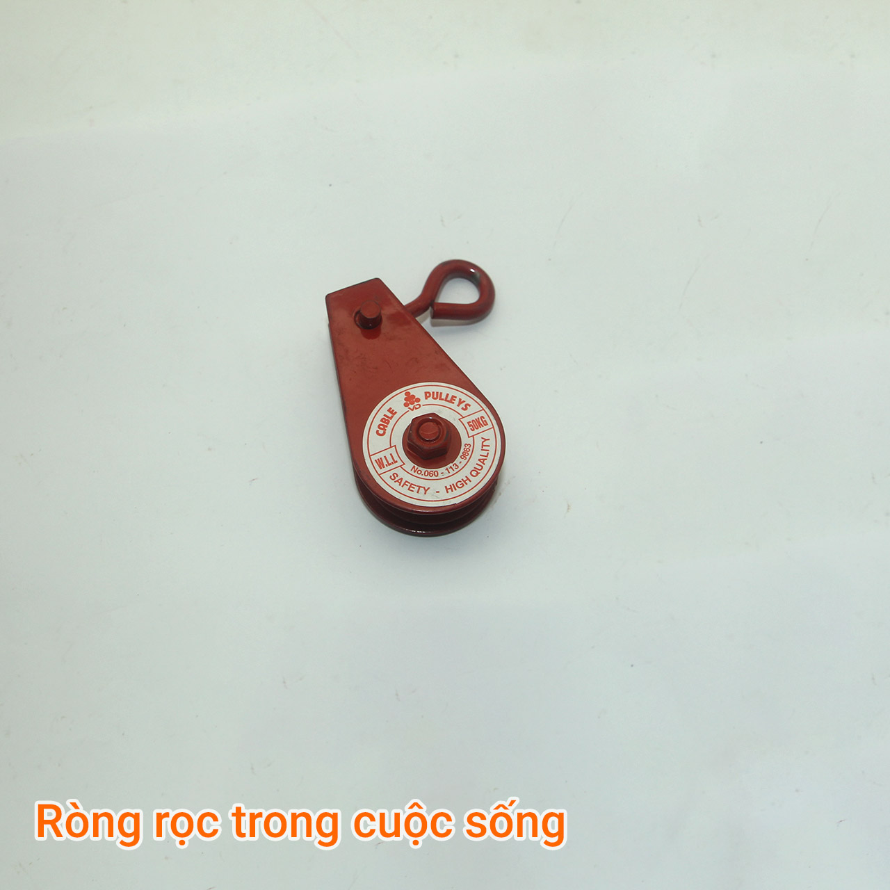 Bộ 2 Ròng rọc kéo tay có móc treo an toàn 50kg