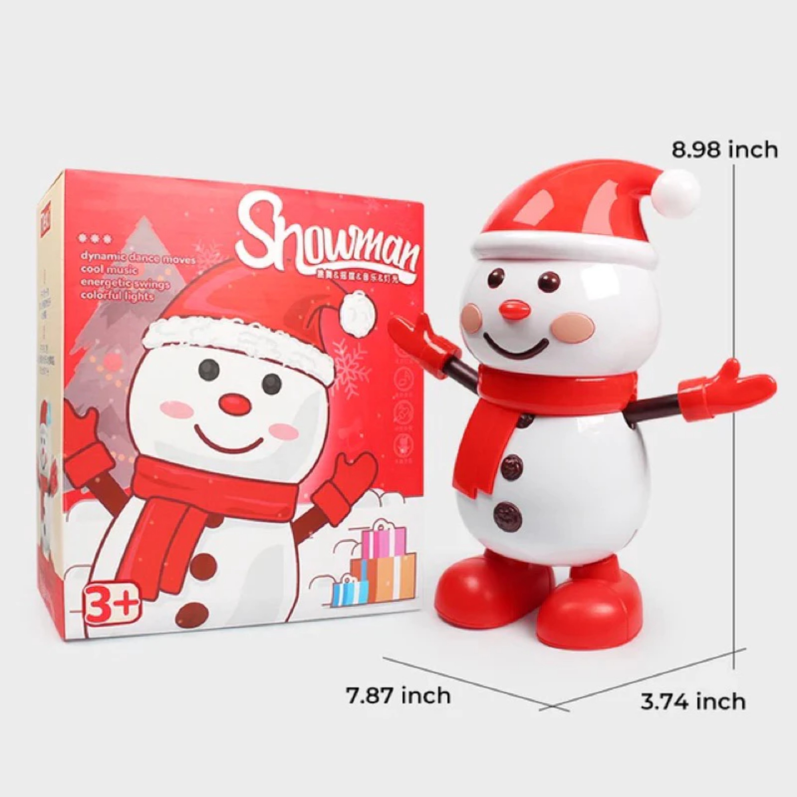 Đồ chơi người tuyết nhảy múa theo nhạc. Người tuyết đồ chơi noel cho bé