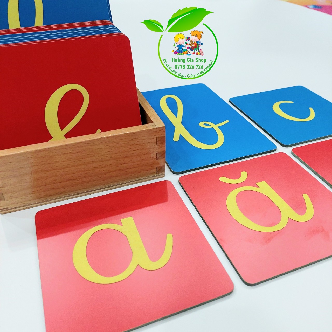 Hộp 29 Chữ cái nhám Tiếng Việt in thường nét viết