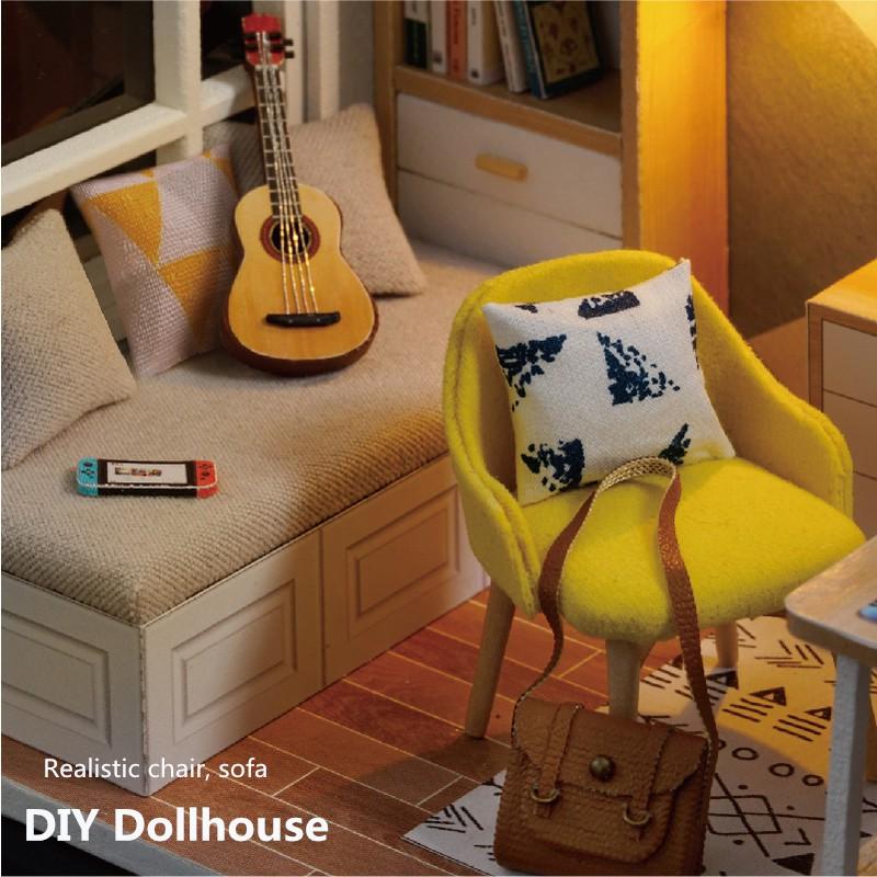 Mô hình nhà búp bê DIY Doll House Miniature_ SUNSHINE-STUDY _ TẤM CHE BỤI + KEO