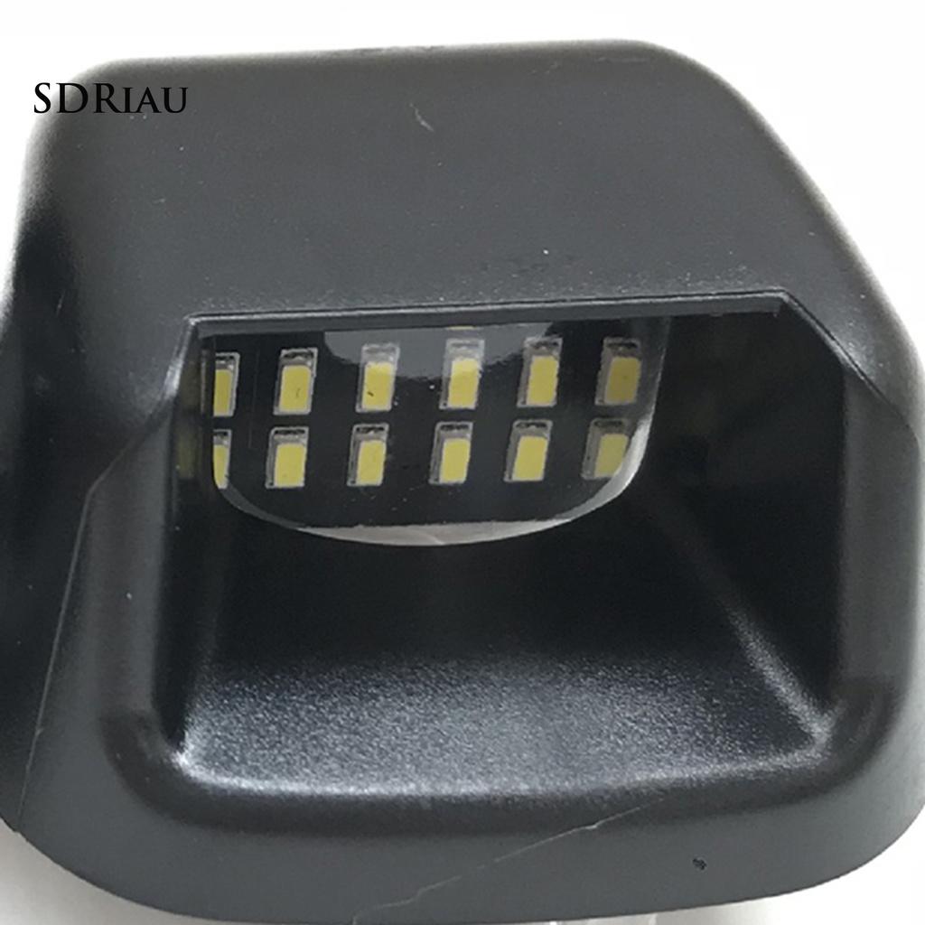 2 Đèn Led Dc12-24V 6500k Cho Biển Số Xe Hơi Nissan