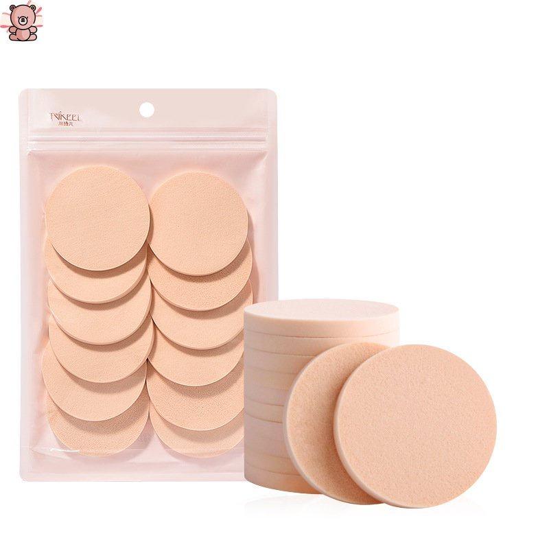 BEAUTY BLENDER Set 12 Mút Trang Điểm Hình Tròn Mềm Mịn Chuyên Dụng