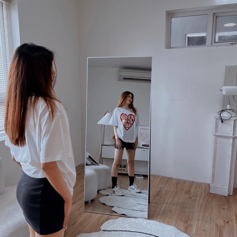Áo thun ALTHOUGH form unisex, chất vải Cotton 100% thoáng mát