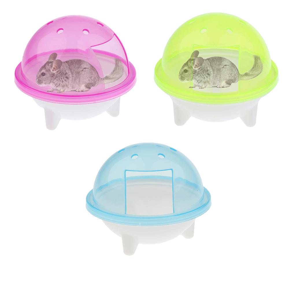 2Pcs Pet Hamster Exercise Ball Running Ball with Iron Stand & Pet Bathroom
