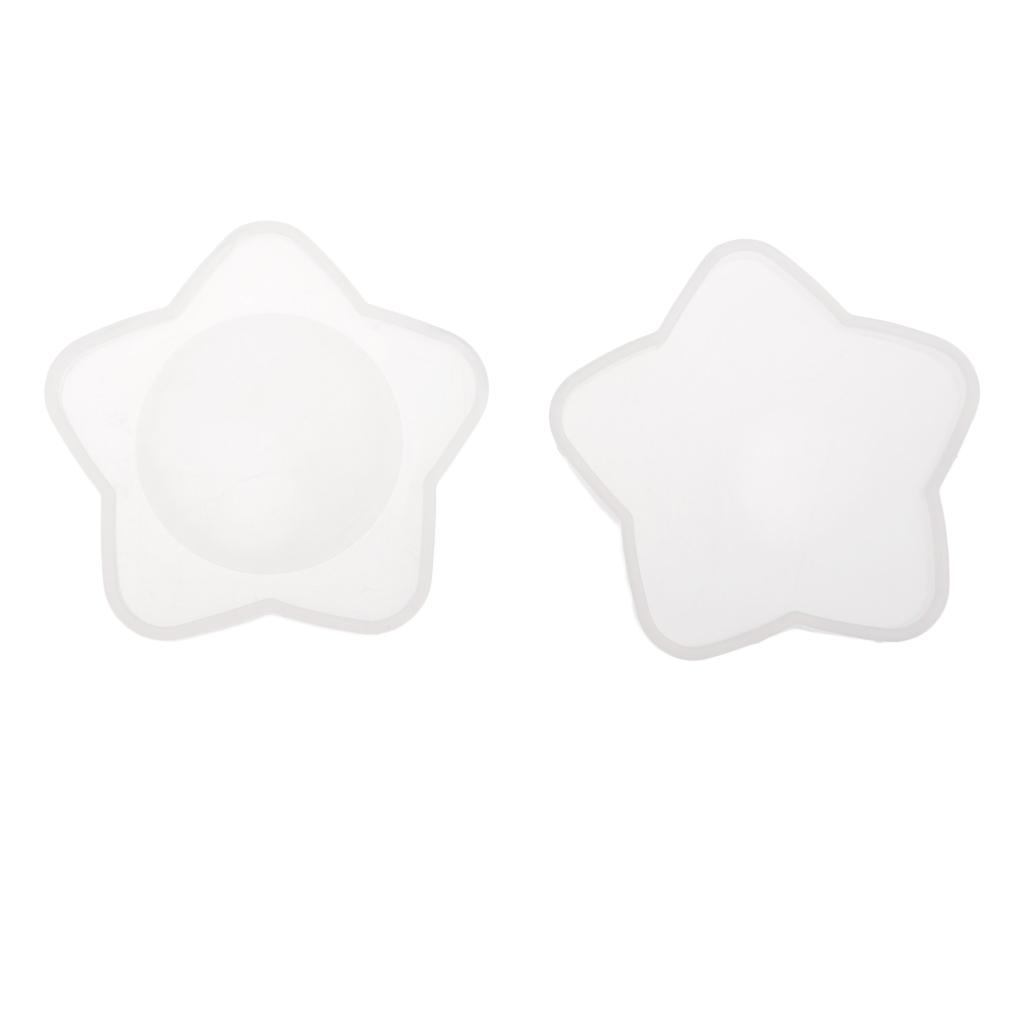 Silicone Mold Make Up Mirror Moulds Crafts DIY Mould Tools 8.5x1cm Star