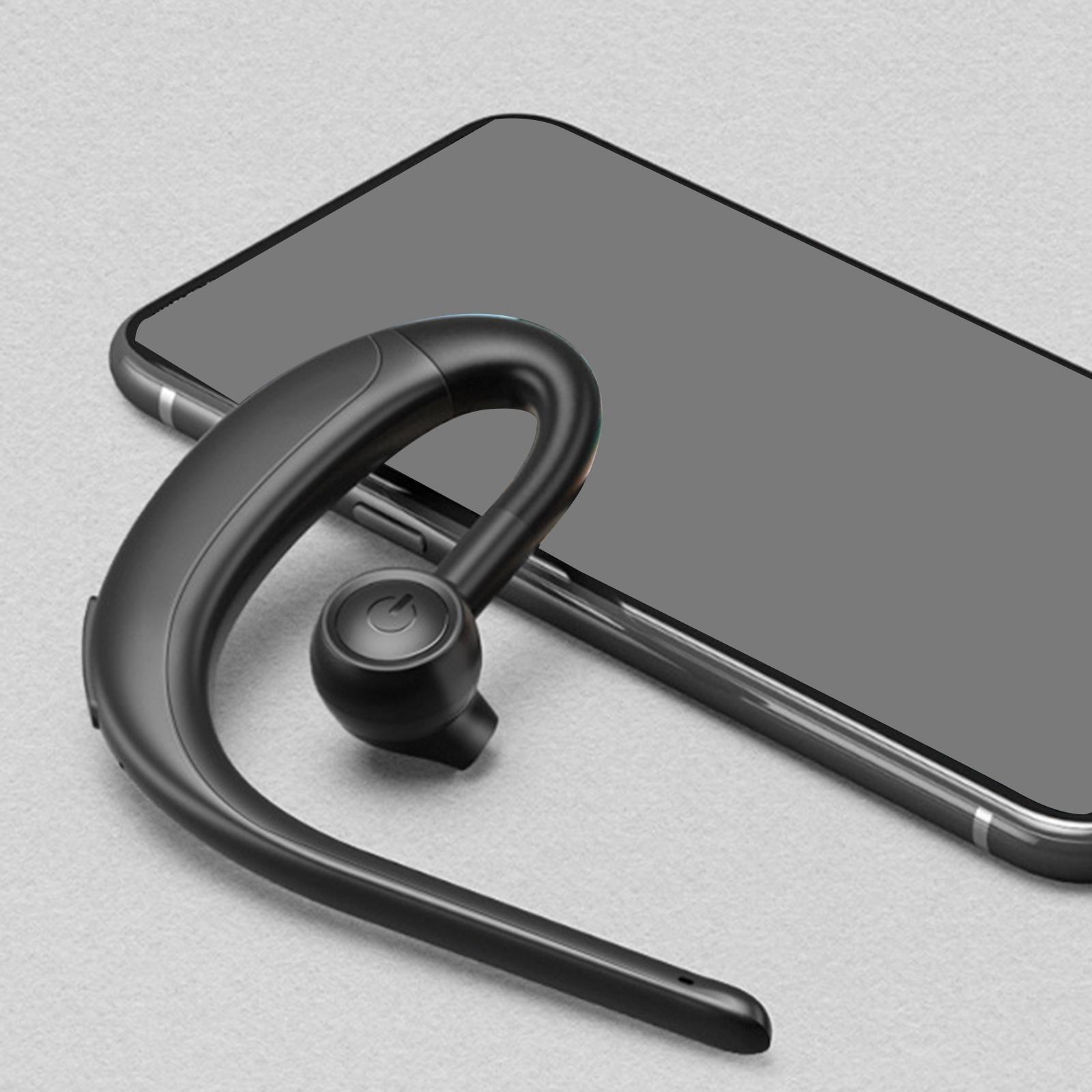 Bluetooth Headset Wireless Earpiece V5.0 Earphones Ear Hook for Driving