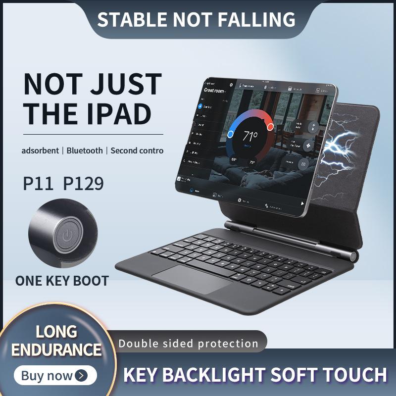 Ưu đãi đặc biệt bàn phím bluetooth mới năm thích hợp cho Apple ipad điều khiển ma thuật từ tính hút không khí cảm ứng pro11/12.9