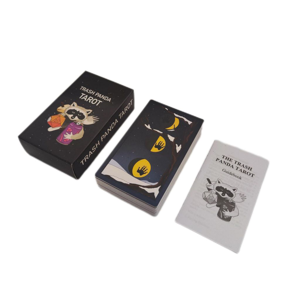 Bộ bài Trash Panda Tarot 78 lá 7x12 cm tặng đá thanh tẩy