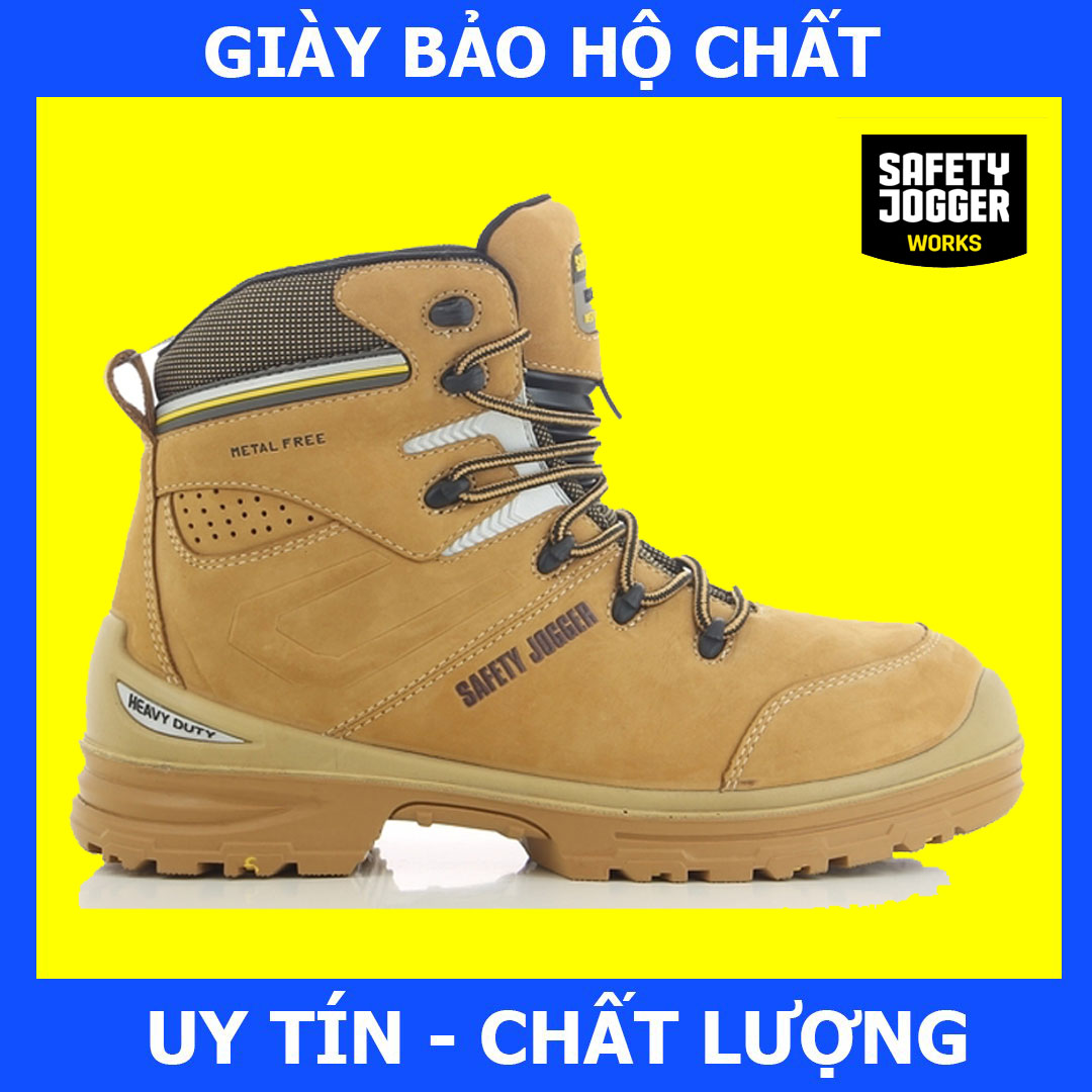 [Hàng Chính Hãng] Giày Bảo Hộ Safety Jogger Ultima Da Thật, Đế Chống Đâm Xuyên, Trơn Trượt, Chống Tĩnh Điện, Chống Va Đập