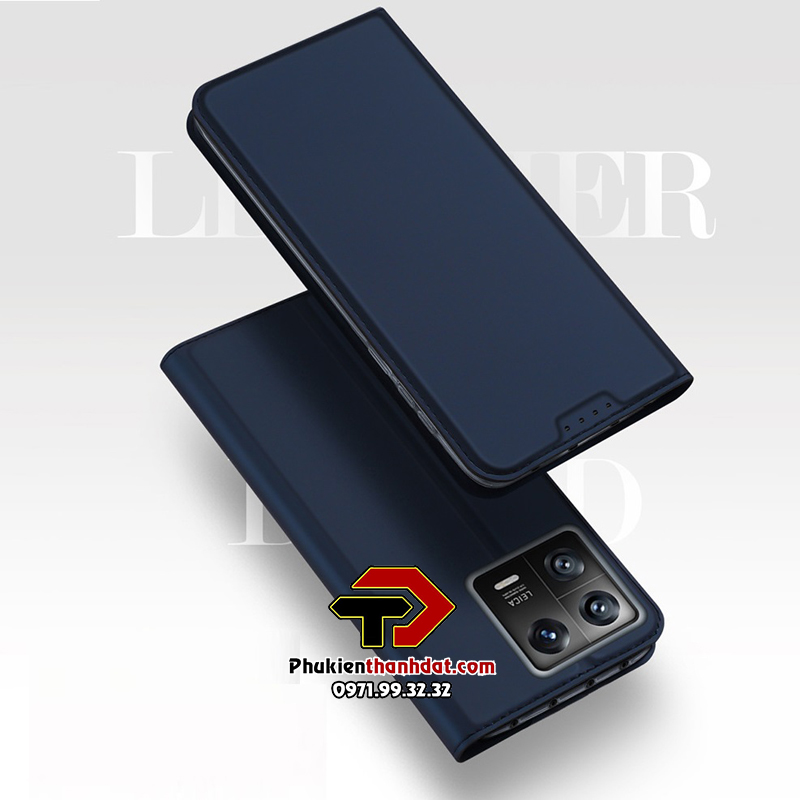 Bao da cho Xiaomi 13 chính hãng Dux Ducis có ngăn cài thẻ - Hàng chính hãng
