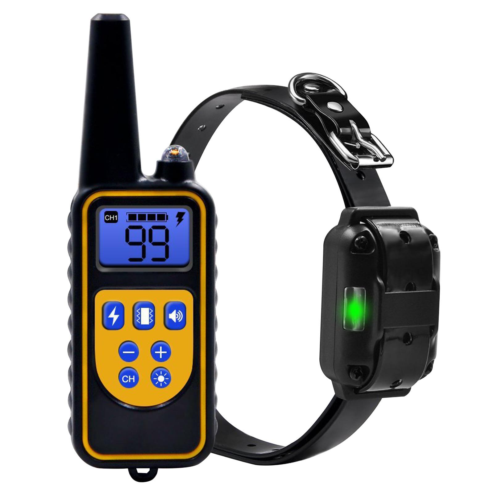 Vòng cổ huấn luyện chó với 4 chế độ huấn luyện,Có sẵn rung động cấp độ 1-99 và sốc điện,Tích hợp pin sạc và đi kèm cáp USB,ật liệu ABS bền, tuổi thọ cao.