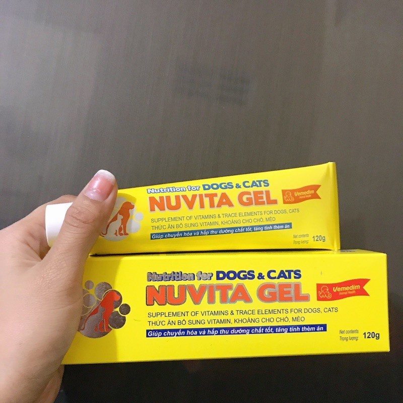 Gel Dinh Dưỡng Chó Mèo Biếng Ăn - Nuvita Gel 120g