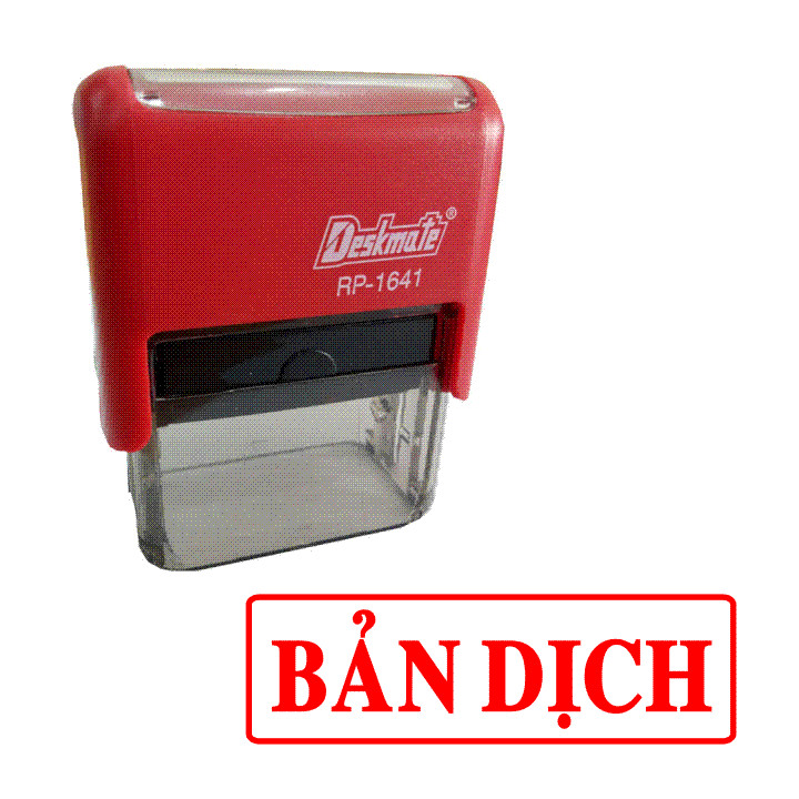 Con dấu liền mực Bản Dịch
