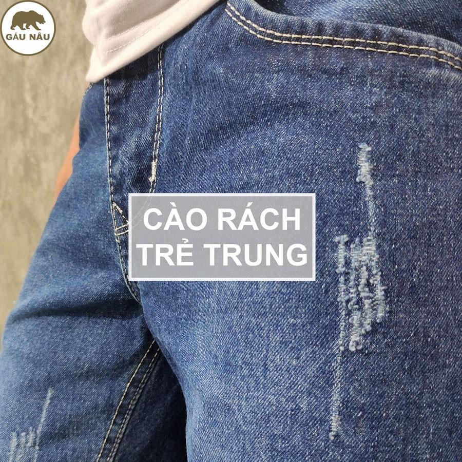 Quần short jean nam GN413 màu chuẩn đẹp Gấu Nâu