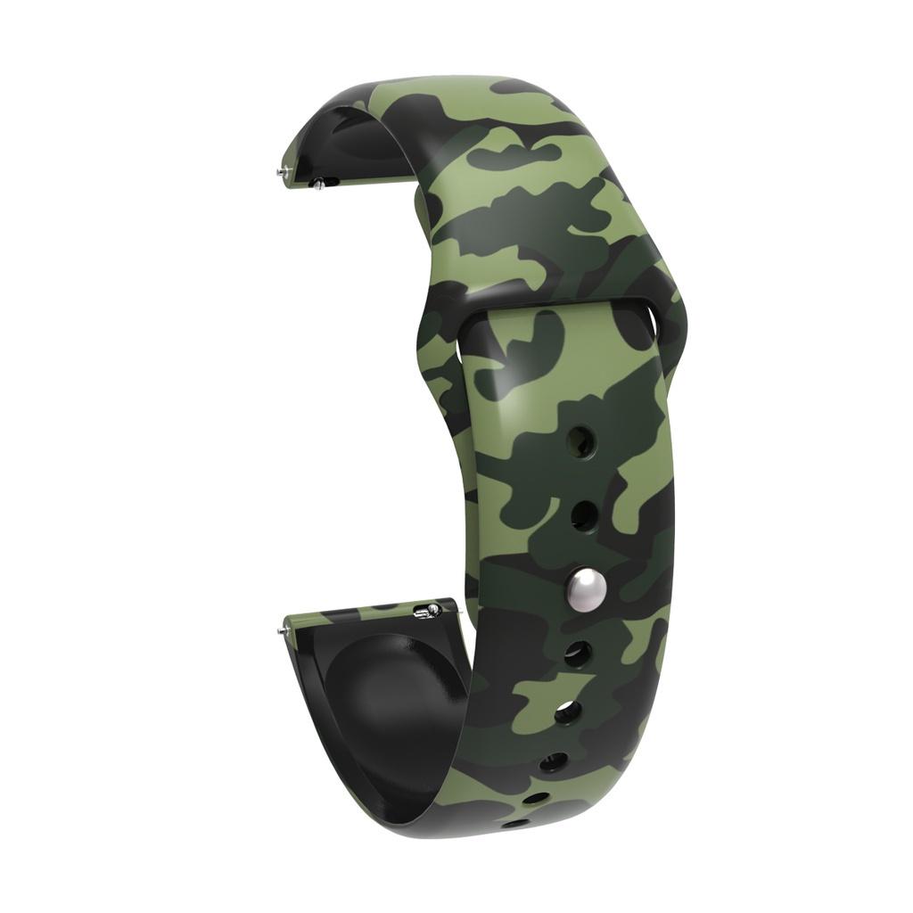 Thời Trang Dây Đeo Silicon Mềm Họa Tiết Rằn Ri Cho Đồng Hồ Thông Minh Samsung Galaxy Active 2