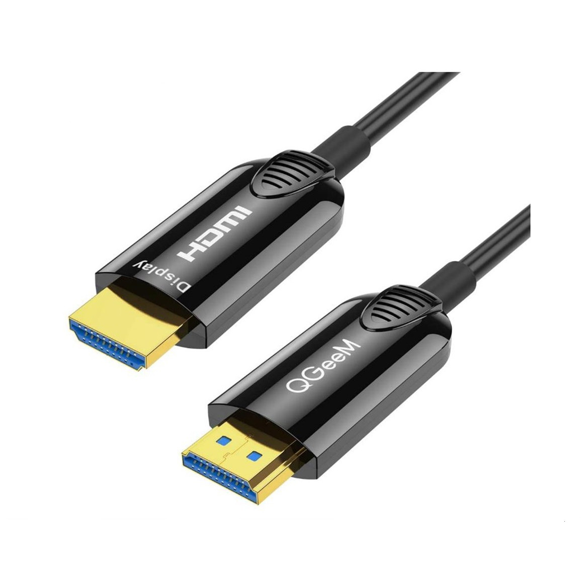 Dây cáp QGeeM HDMI 2.0 chuẩn 4K tốc độ cao 18 Gbps dài 10m đen, vỏ hợp kim kẽm, cáp HDMI-Hàng Chính Hãng