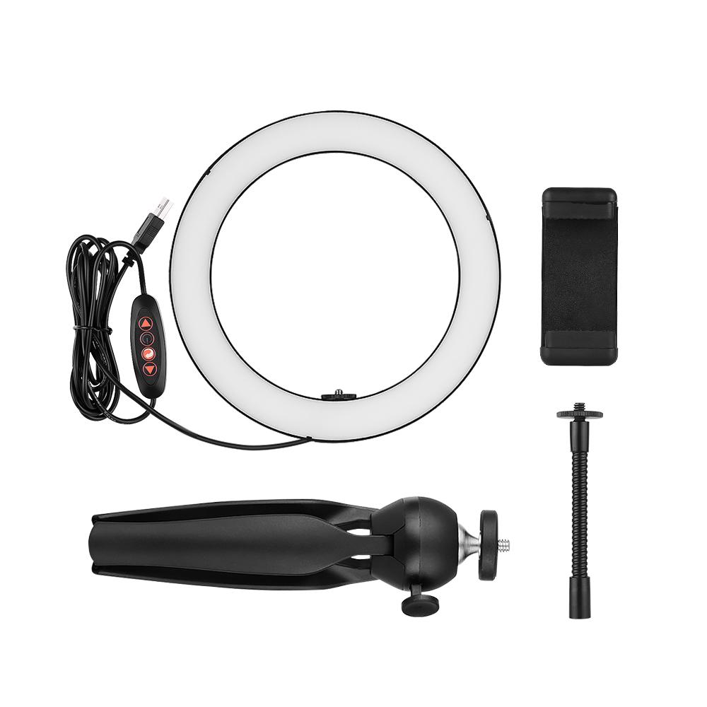 Đèn LED Ring Light 8,6 inch di động 3 chế độ ánh sáng với giá đỡ ba chân