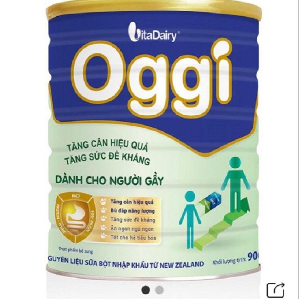Combo 5 lon Sữa Oggi cho người gầy lon 900g - Tăng cân hiệu quả, tăng sức đề kháng