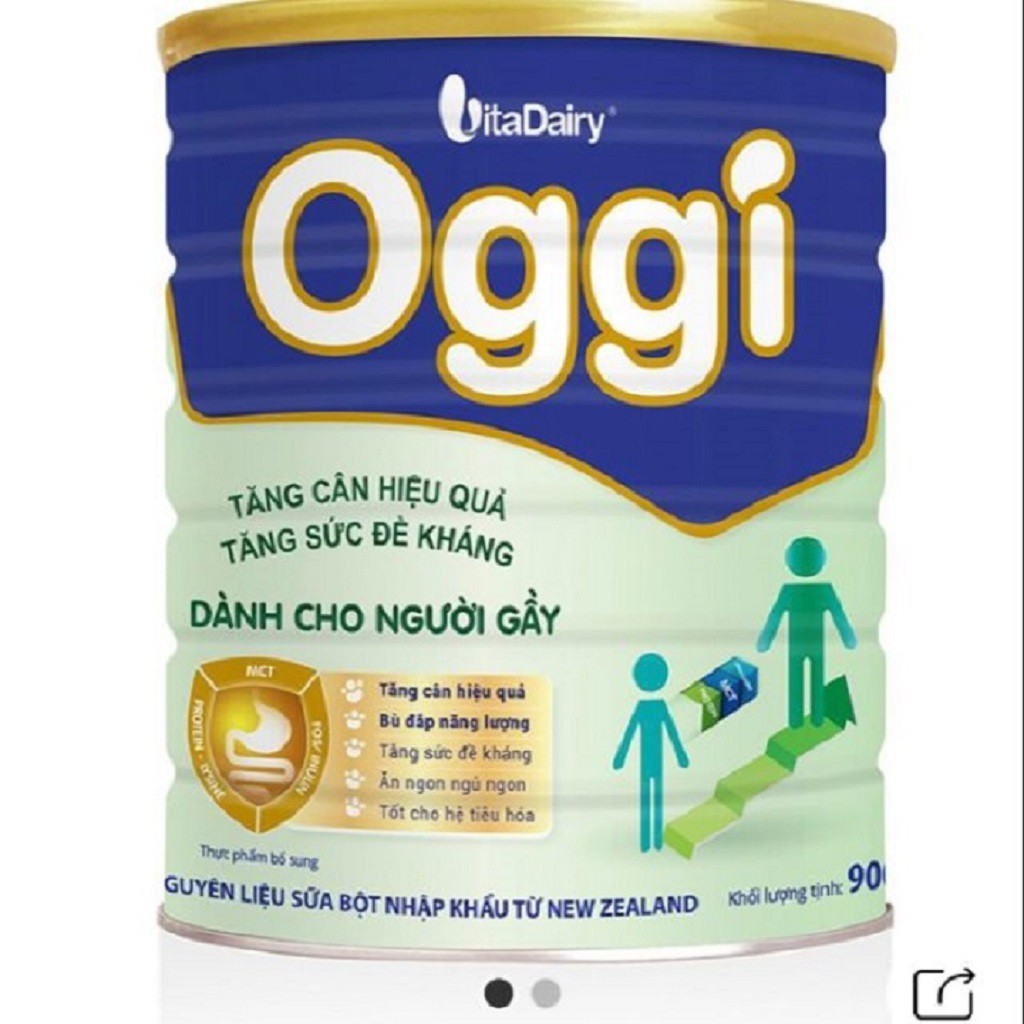 Combo 3 lon Sữa Oggi cho người gầy lon 900g - Tăng cân hiệu quả, tăng sức đề kháng