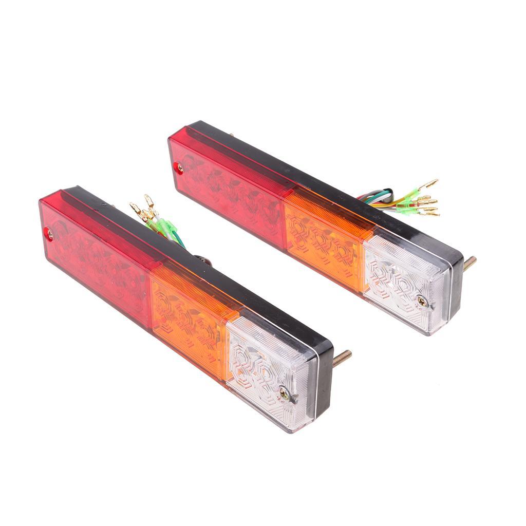 2pcs 12V 20Led Tail Reverse Back Up Light Stop Indicator Trailer Truck