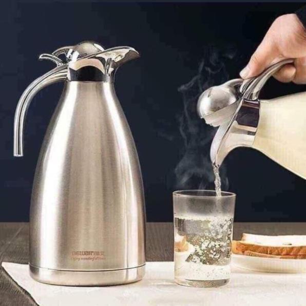 Ca giữ nhiệt inox Thái Lan cao cấp mỏ vịt BÌNH NƯỚC INOX GIỮ NHIỆT CHÂN KHÔNG MỎ VỊT 2L - BÌNH 2L