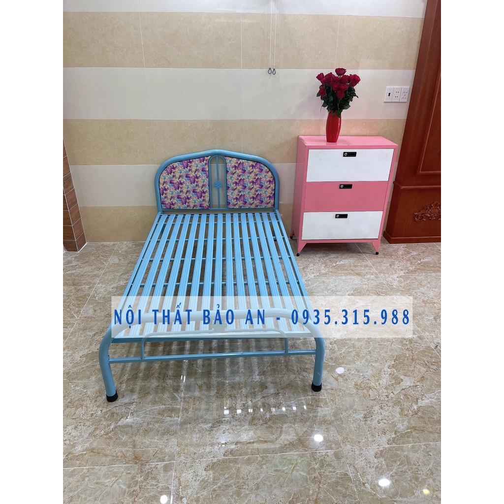 Giường sắt đơn giản giá rẻ nhiều kích thước từ 0,8 đến 1m8 mẫu 12 - Bảo An