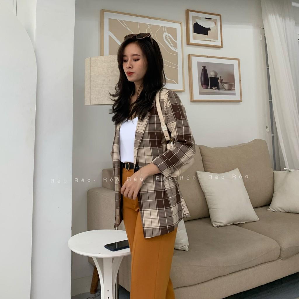 Áo Blazer Nữ / Vest Nữ- Caro sọc cao cấp , Đẹp và Rất độc lạ