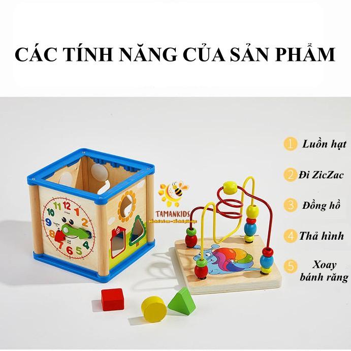 Đồ Chơi Gỗ Đồ Chơi Xếp Hình 4 Mặt Thông Minh Nhiều Tính Năng Khác Nhau Giúp Con Phát Triển Toàn Diện