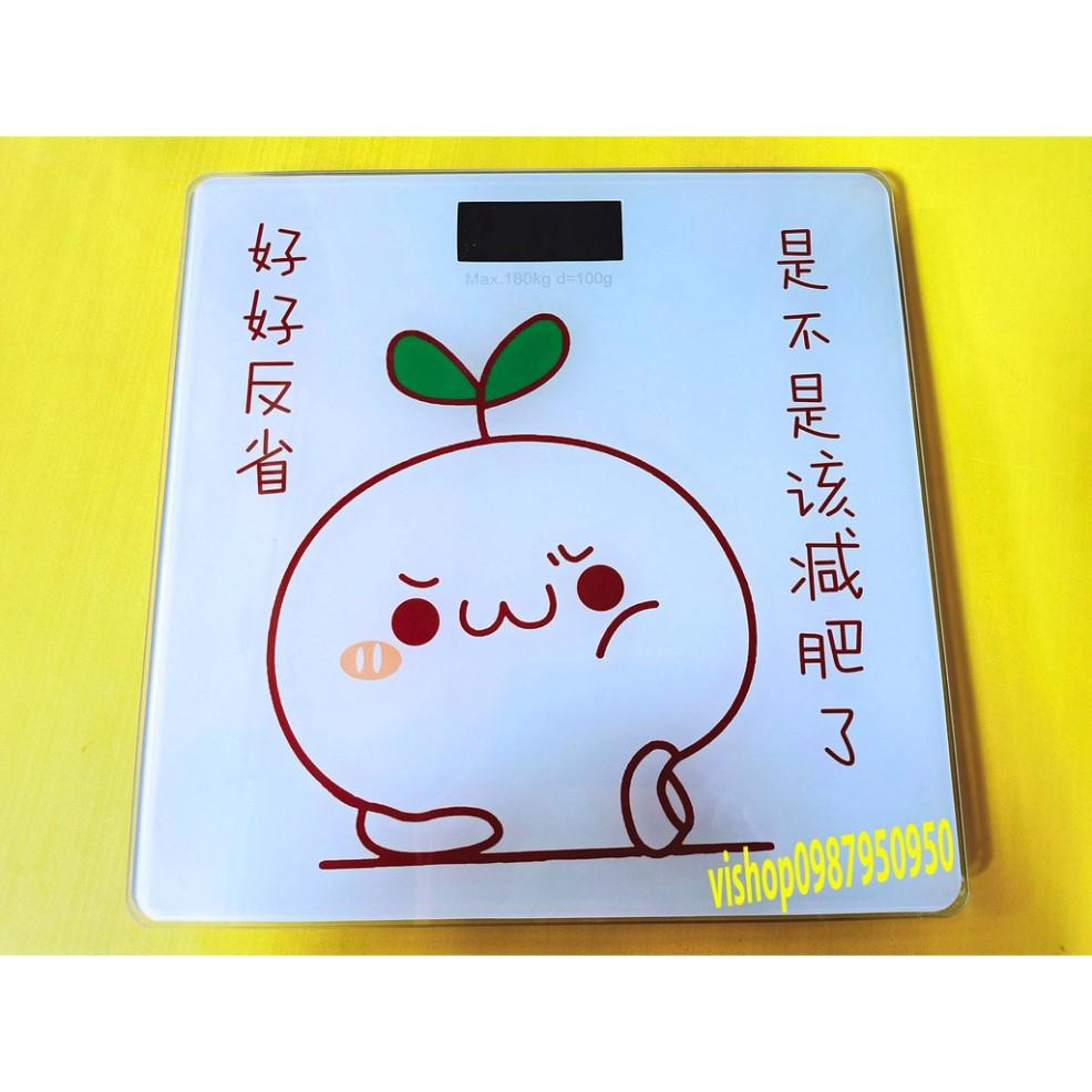 Cân điện tử hình CỦ CẢI ĐƯỜNG Cân Sức Khỏe Cân Người Chịu Lực Tới 180KG Bảo Hành 1 Năm