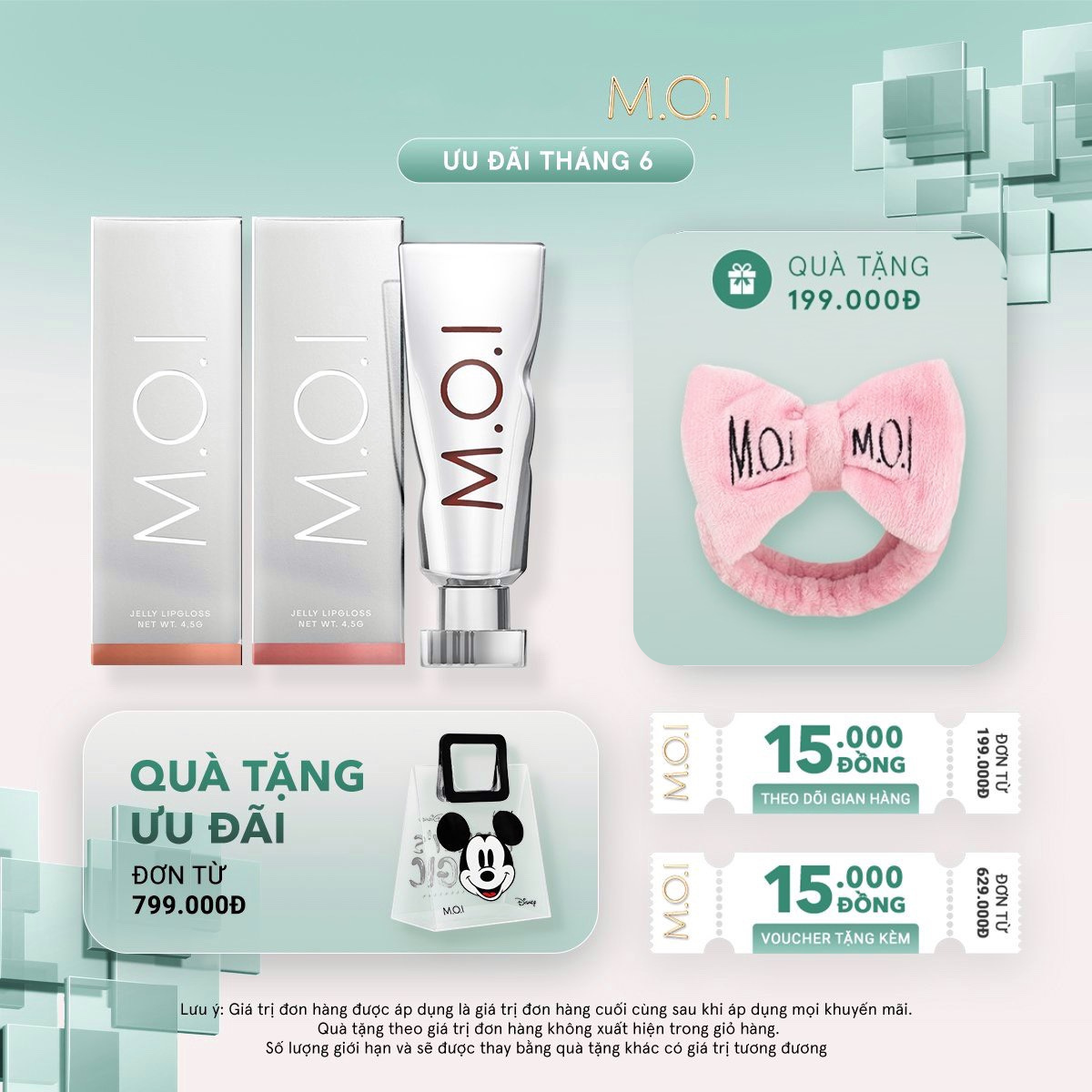 SON DƯỠNG CÓ MÀU M.O.I JELLY LIPGLOSS