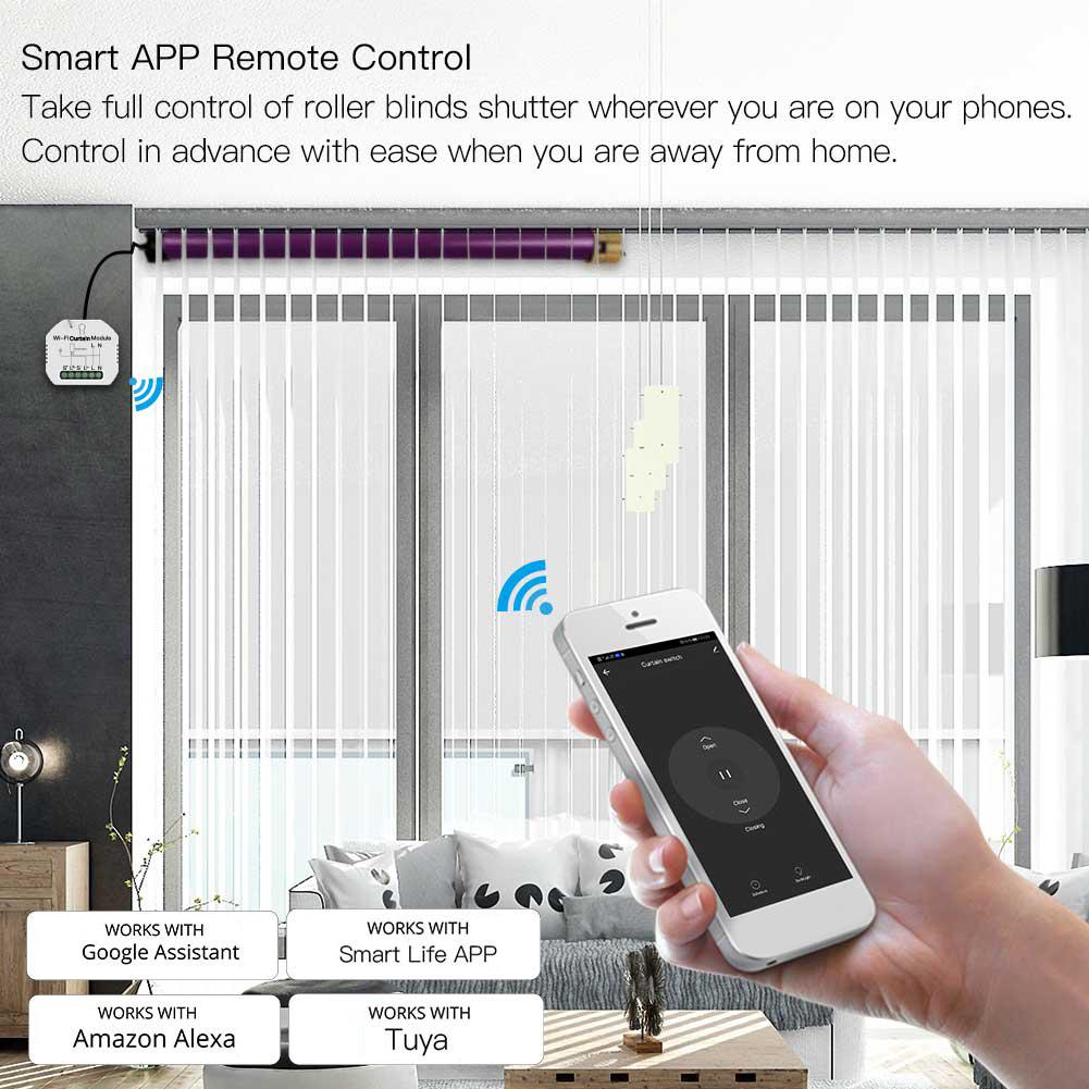 Mô-đun chuyển đổi rèm thông minh từ xa bằng WiFi, giọng nói
