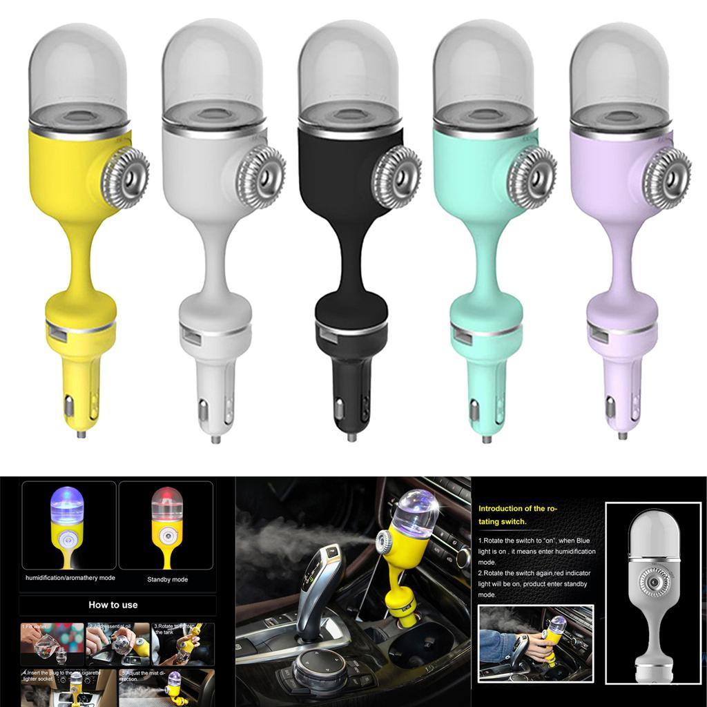 Portable Car Mini Humidifier Air Diffuser Purifier Aroma w/ USB