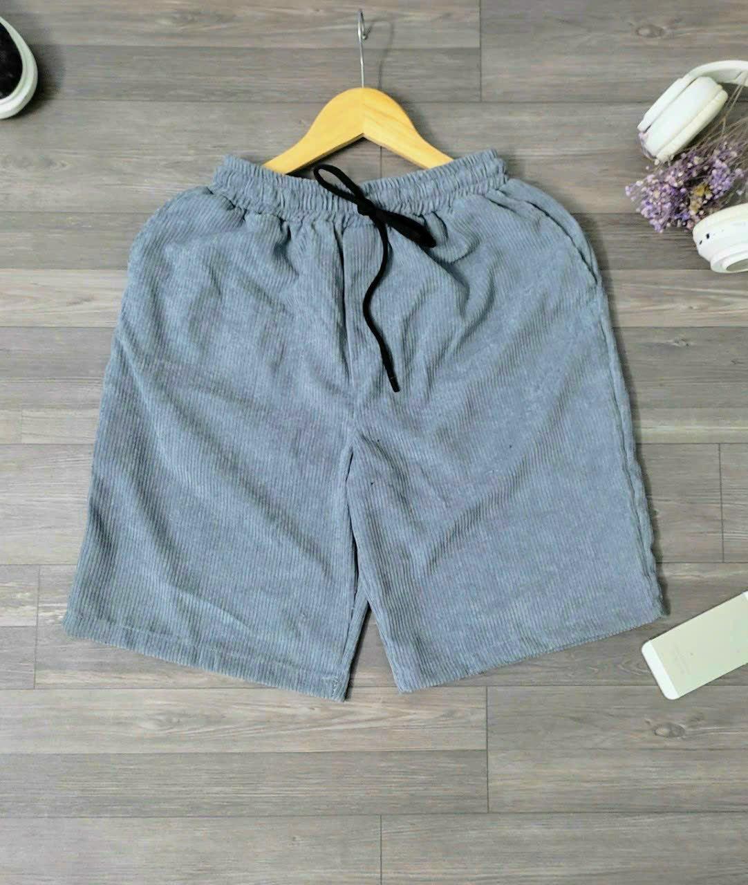 Quần Short Nam Ngắn Mặc Mát Mẻ Phối Theo Phong Cách Mẫu Mới Chất Liệu Vải Nhung Siêu Đẹp Hàng Hot Trend HTM FASHION