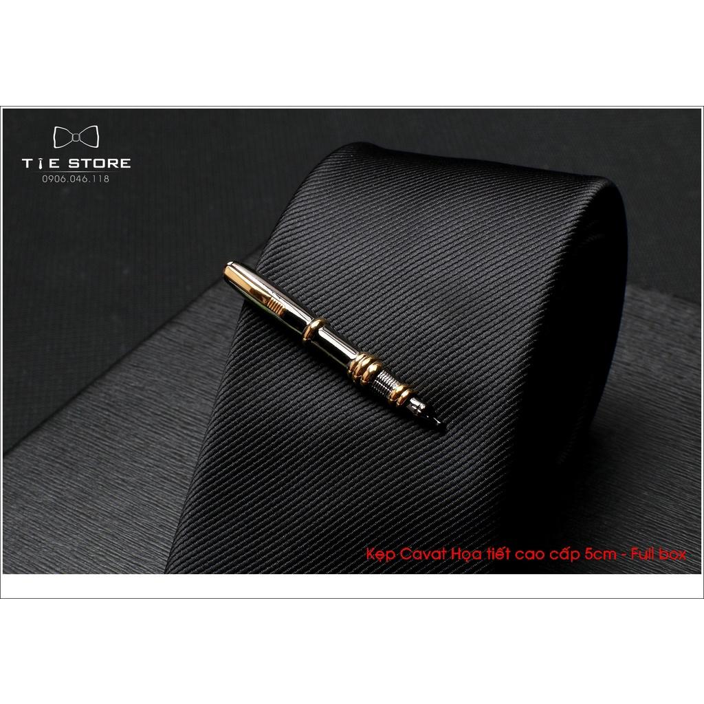 Kẹp cà vạt nam bản nhỏ ( 5cm), Kẹp Cavat hình cây bút cao cấp - tặng kèm hộp nhỏ