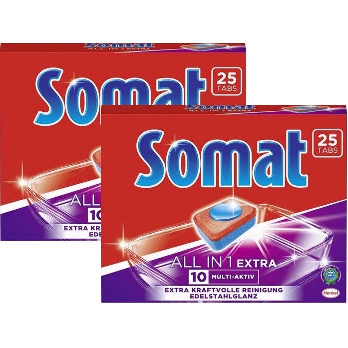 Thùng 8 Hộp Viên Rửa Ly - Bát Chuyên Dùng Cho Máy Somat 25 Viên - Đức