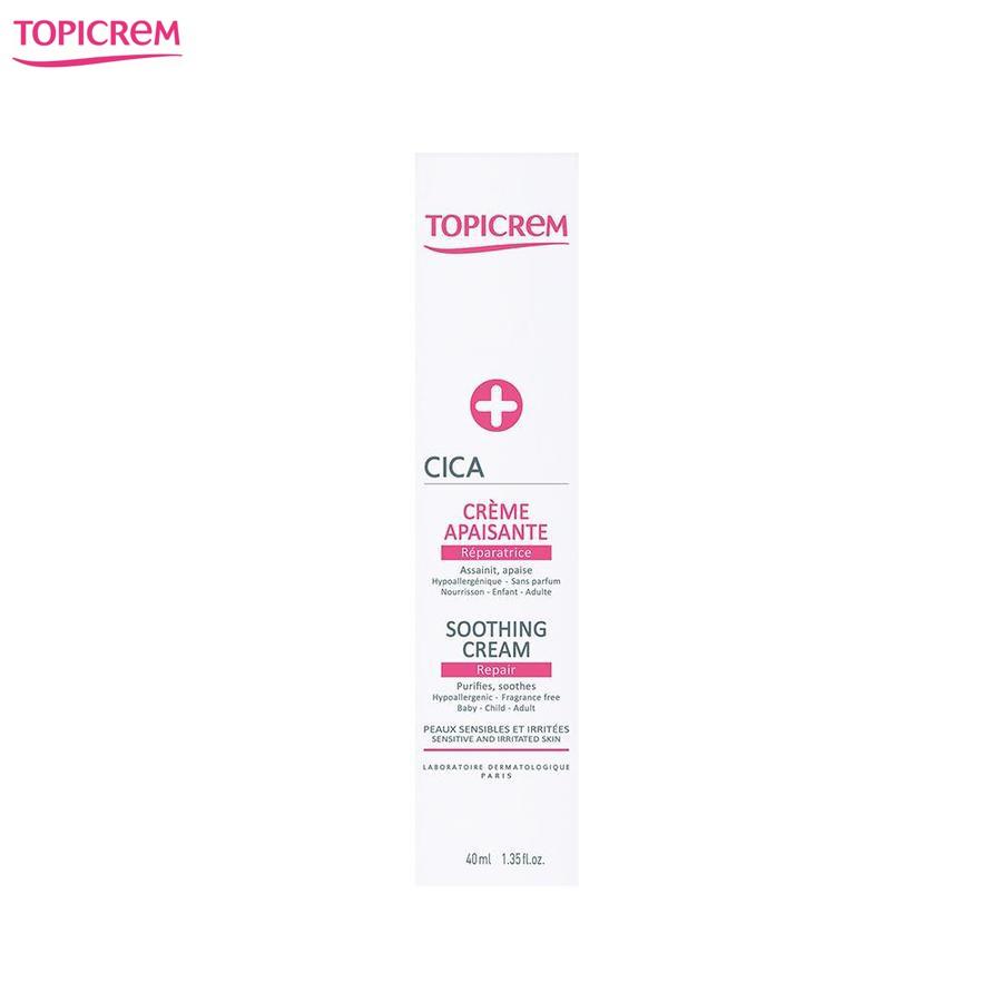 Topicrem Kem Làm Lành Da, Dưỡng Ẩm, Chống Nhiễm Khuẩn CICA Repair Cream 40ml